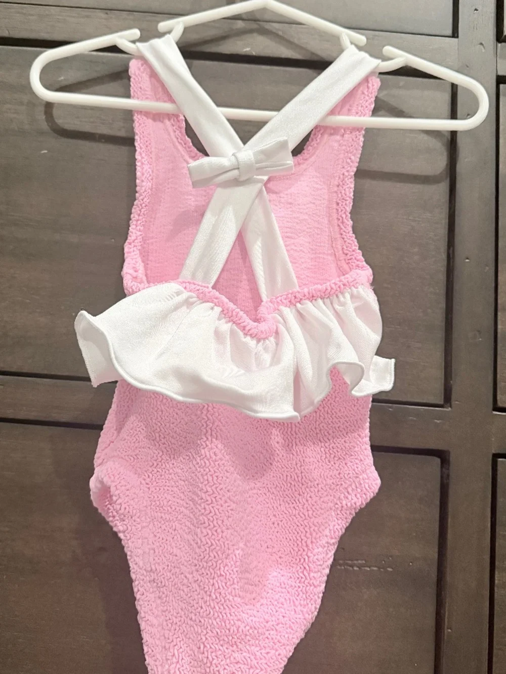 Hunza G Kids Lara One Piece Swimsuit Bubblegum Pink Ages 3-6
